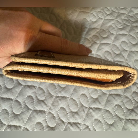 Celine AUTH Bi-Fold Macadam Tan Leather Long Wallet - Picture 10 of 13
